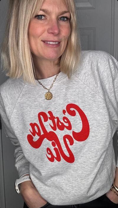 C'est La Vie organic cotton sweatshirt