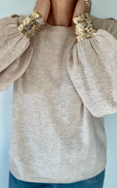 Stella merino wool jumper in oatmeal