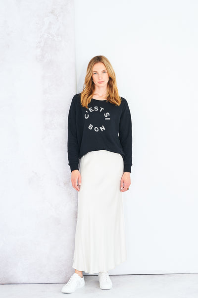 C'est Si Bon sweatshirt in black