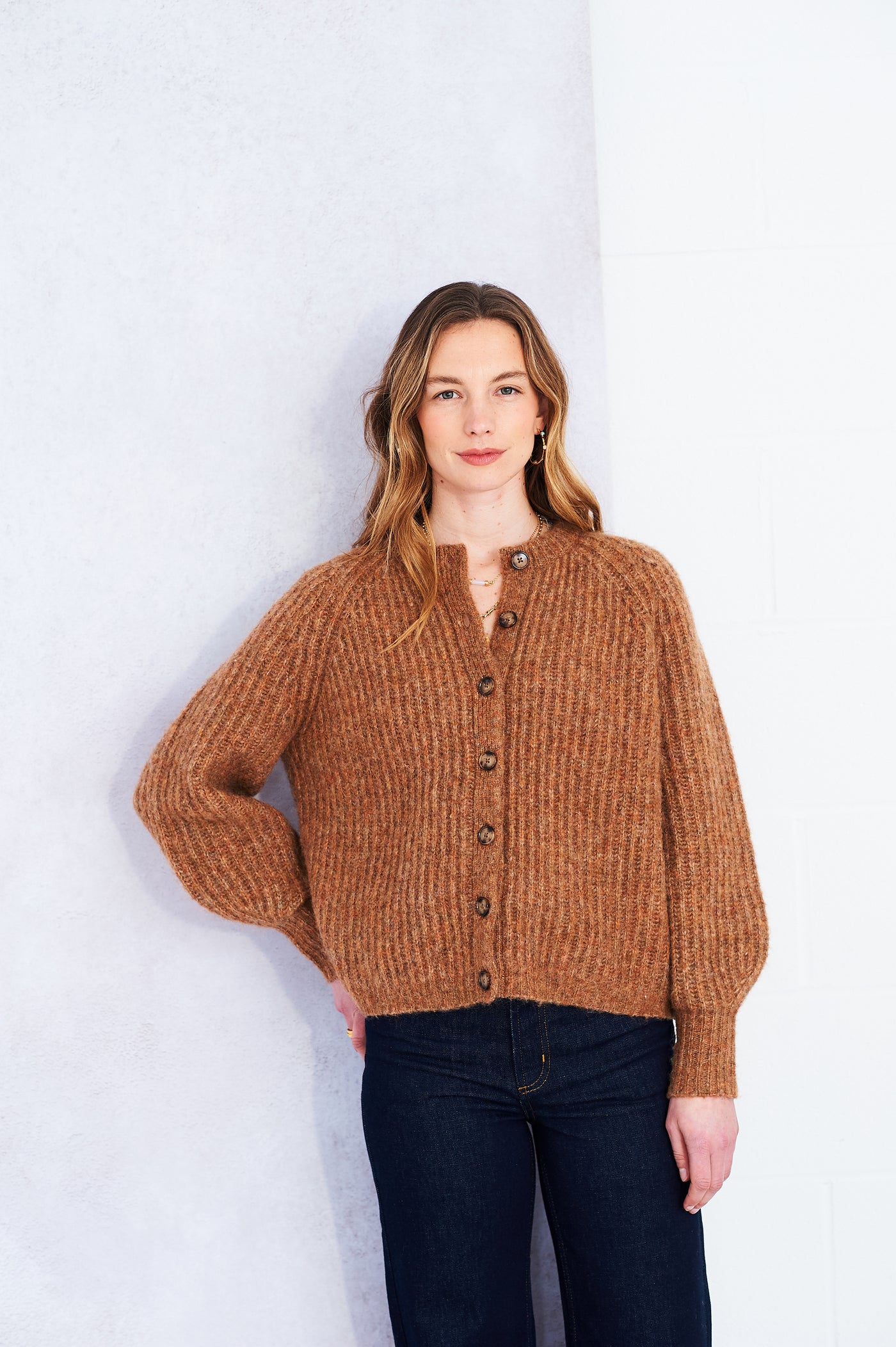 Alex cardigan in mocha