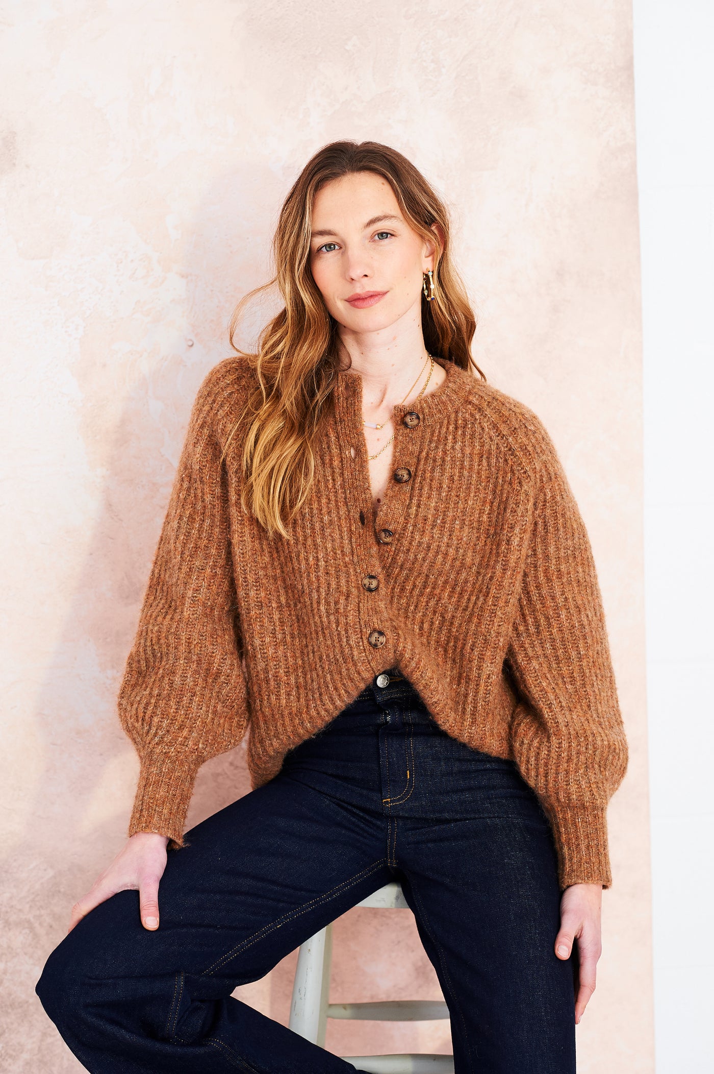 Alex cardigan in mocha