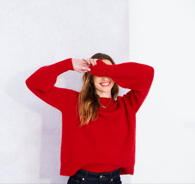 Orla jumper in red