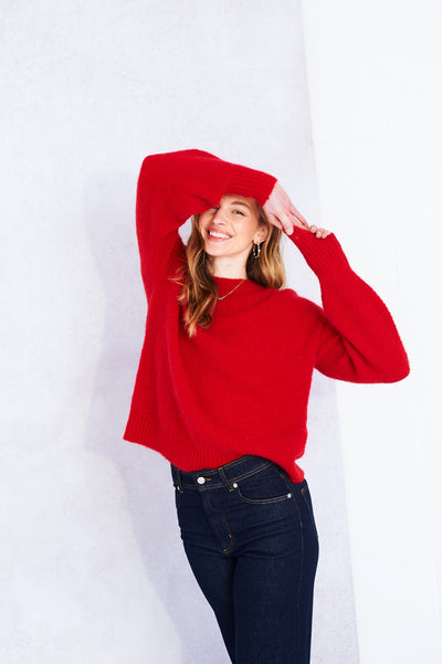 Orla jumper in red