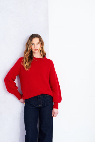 Orla jumper in red