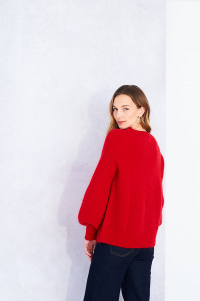 Orla jumper in red