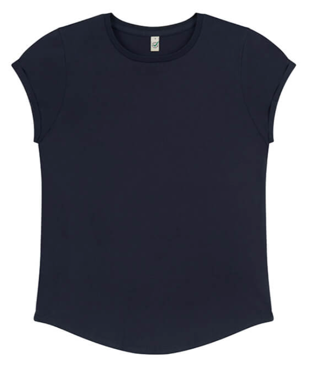 Freya organic cotton t-shirt in navy