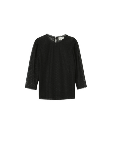 Phedre lace blouse in black